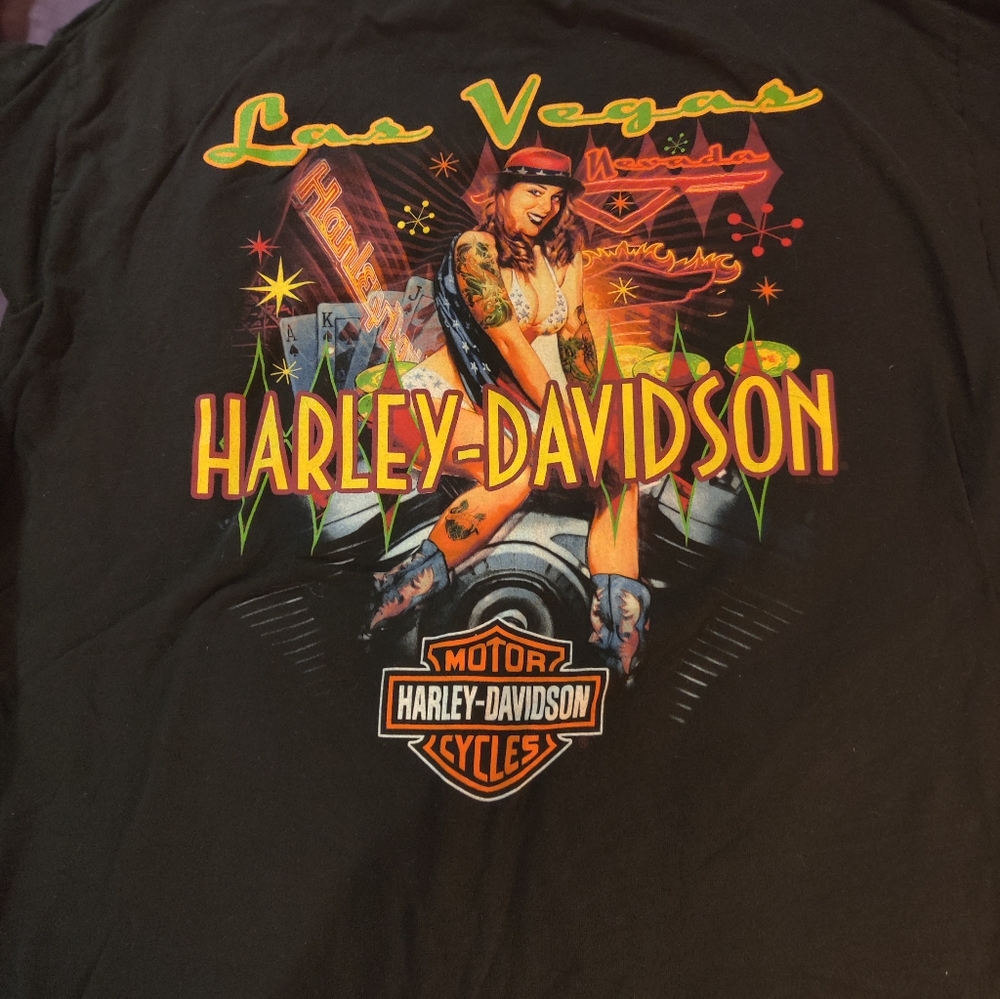 XL Black T shirt Harley Davidson